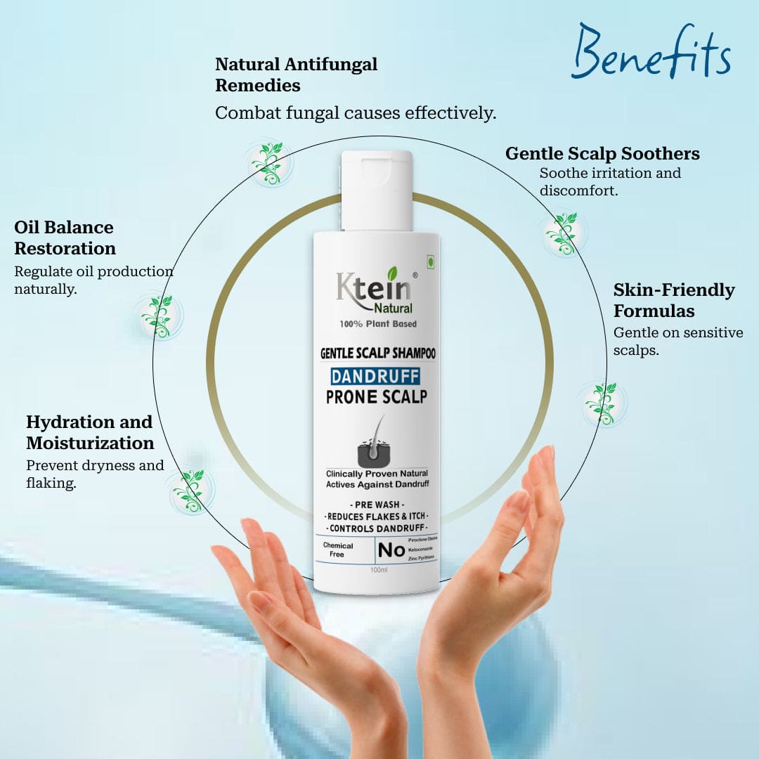 Ktein Natural 100% Plant Based Gentle Scalp Shampoo Prone Scalp - Ktein Cosmetics By Ktein Biotech Private Limited