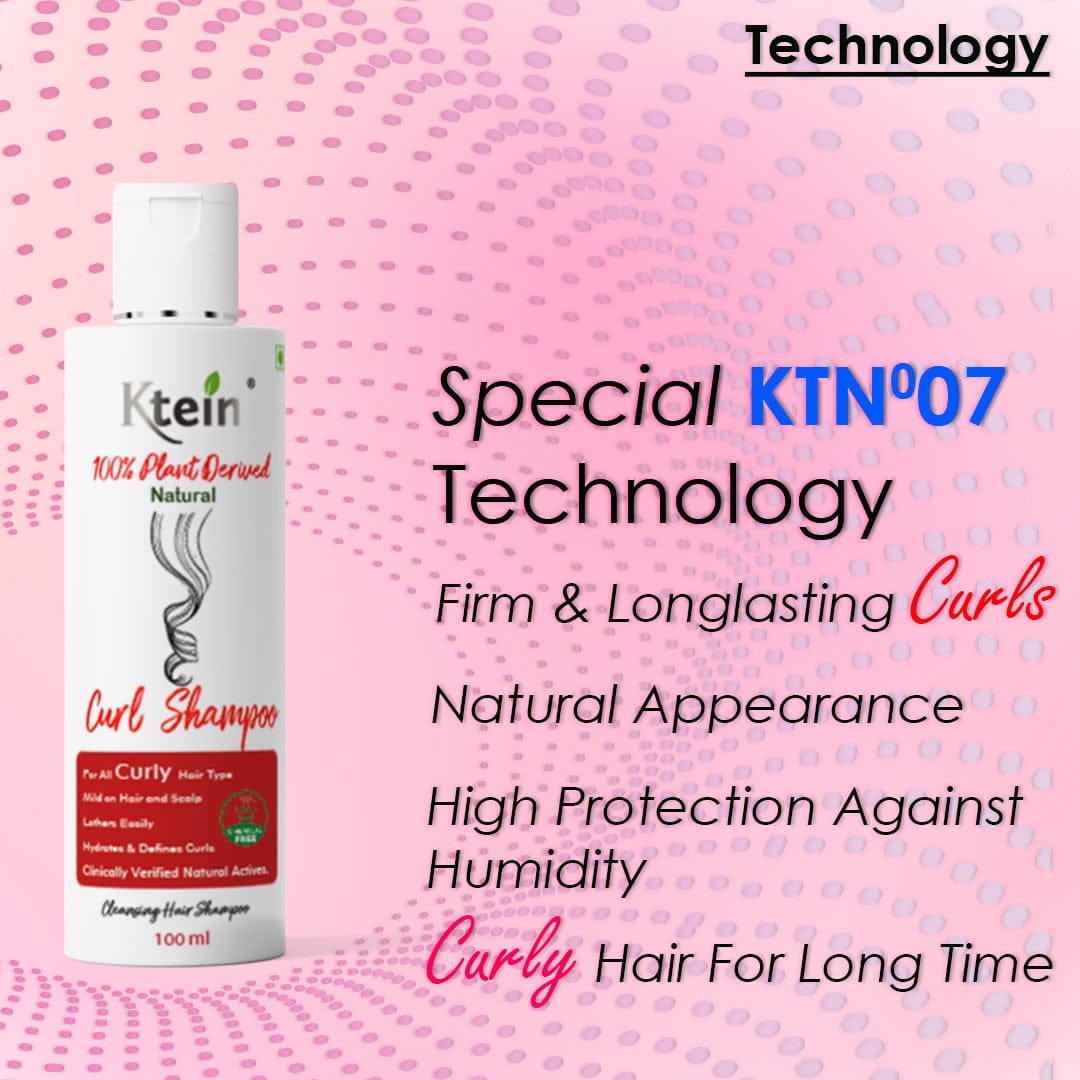 Ktein Natural 100% Plant Derived Curl Shampoo-100ml - Ktein Cosmetics By Ktein Biotech Private Limited