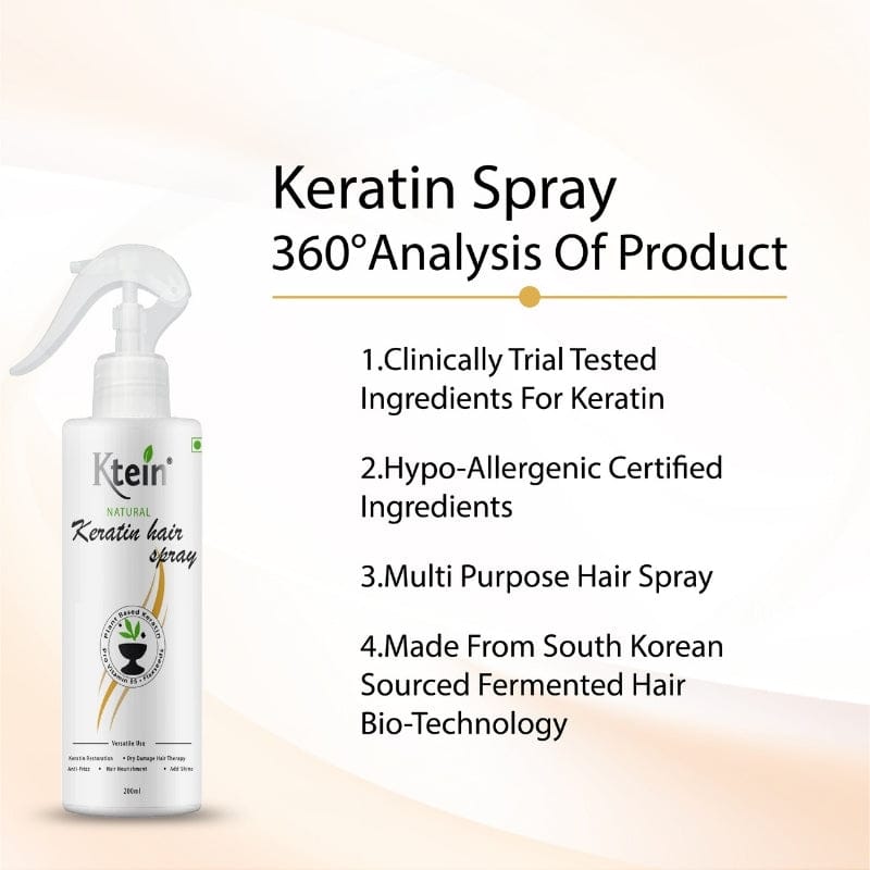 Ktein Natural keratin Hair Spray - Ktein Cosmetics By Ktein Biotech Private Limited