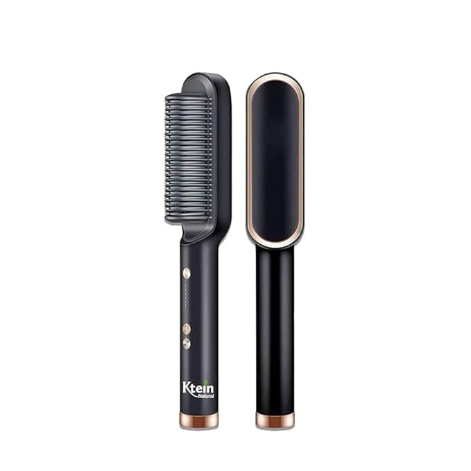 KTEIN Hair Straightener Brush: Effortless Styling, Fast Heating, Anti-Scald. Achieve salon-quality. Experience advanced technology, bid farewell to frizz, and embrace beautiful, confident hair. - Ktein Cosmetics By Ktein Biotech Private Limited