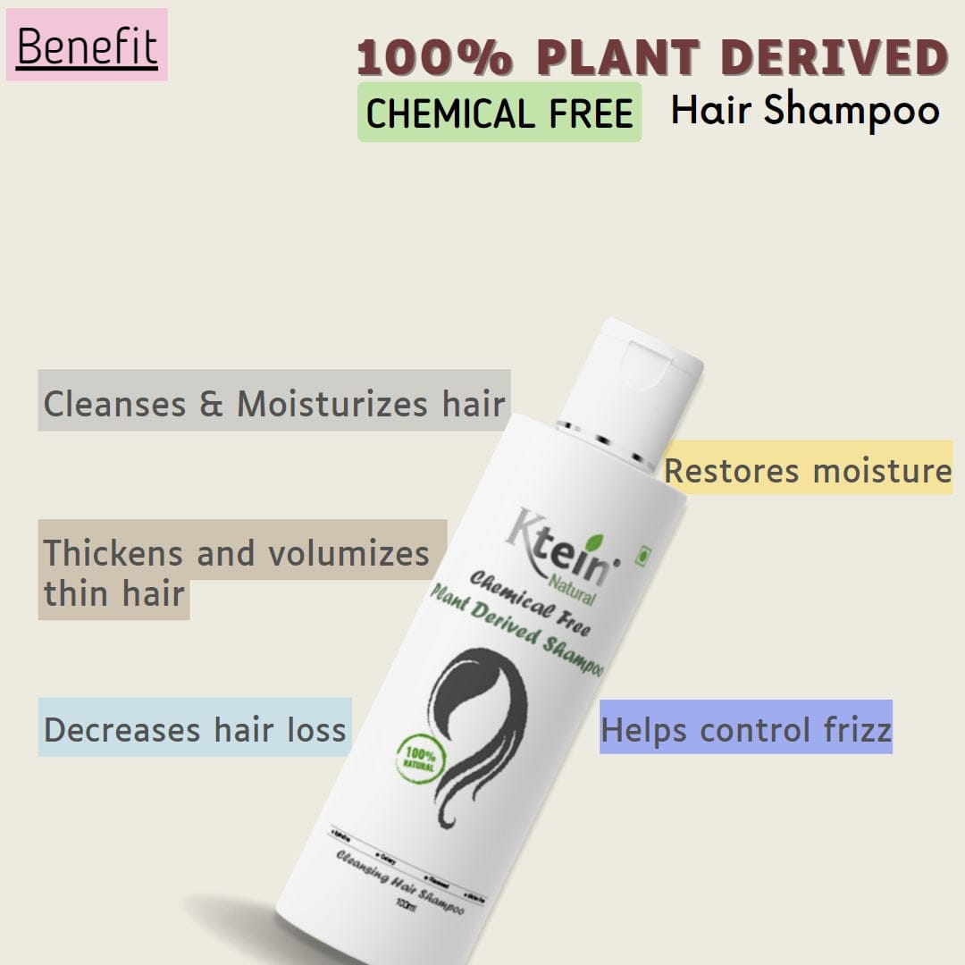 Chemical Free Plant Derived Shampoo - 100ml - Ktein Cosmetics By Ktein Biotech Private Limited