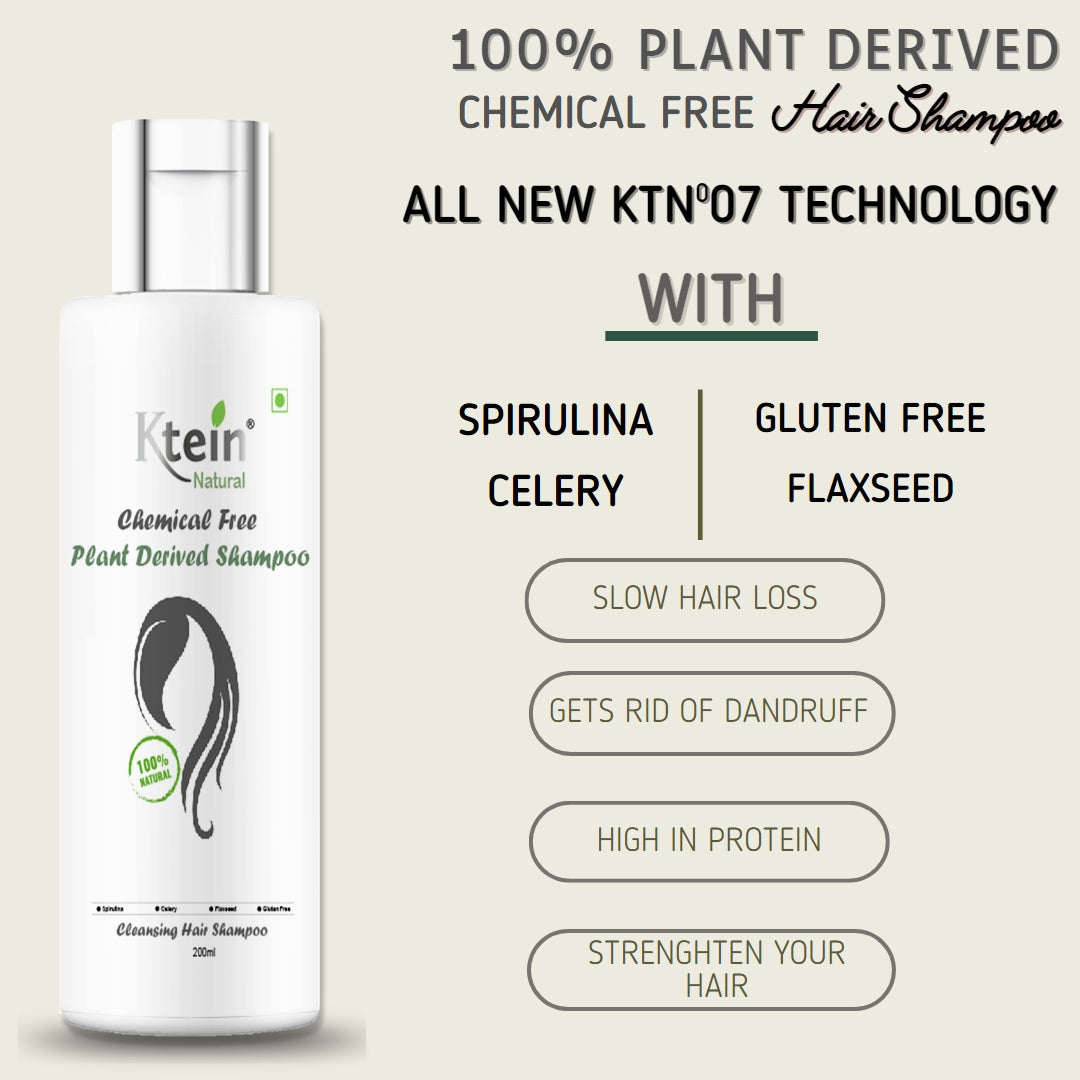 Chemical Free Plant Derived Shampoo & Conditioner Combo - 200ml – Ktein ...