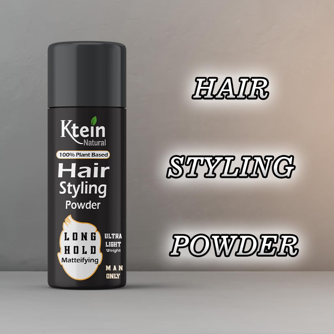 Ktein 100% Plant-Based Hair Styling Powder | Long Hold, Matte Finish, Lightweight | For Men - 15 gm