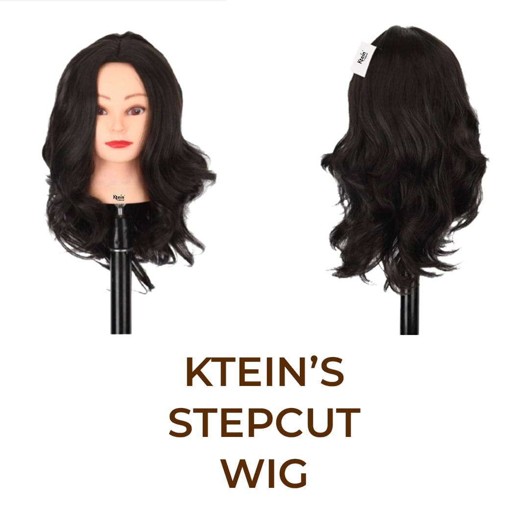 Ktein Women's Synthetic Step Cut Wig - Natural Look & Feel (Dark Brown) 66mm