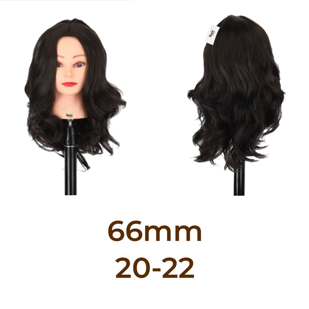 Ktein Women's Synthetic Step Cut Wig - Natural Look & Feel (Dark Brown) 66mm