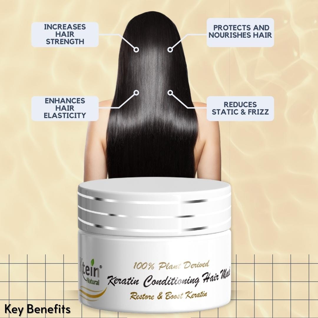 100% Plant Derived Keratin Conditioning Hair Mask - 100g - Ktein Cosmetics By Ktein Biotech Private Limited