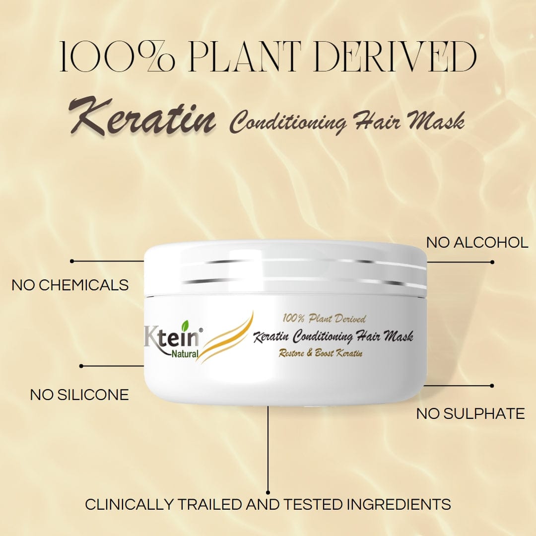 100% Plant Derived Keratin Conditioning Hair Mask - 200g - Ktein Cosmetics By Ktein Biotech Private Limited