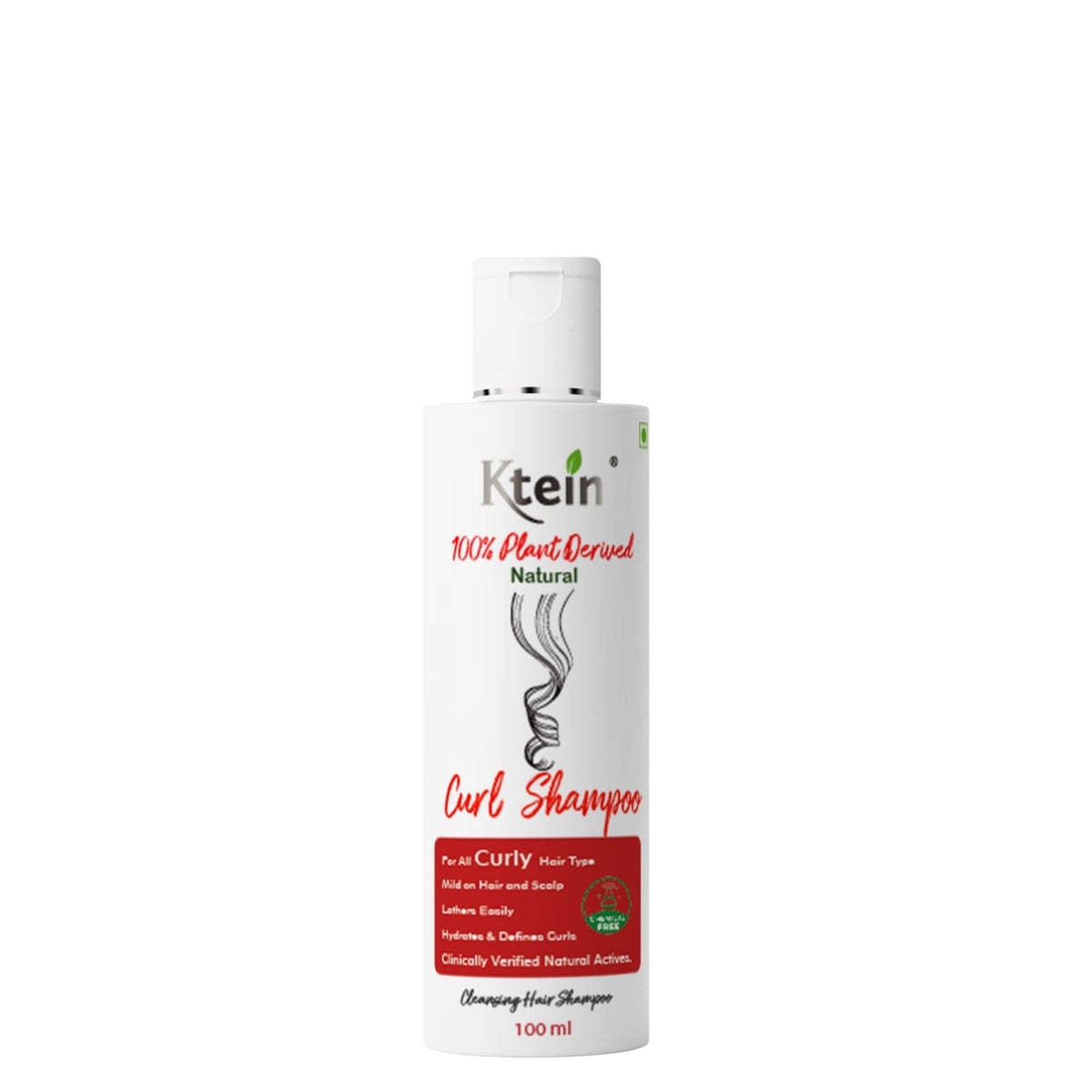 Ktein 100% Plant Derived Natural Curl Shampoo & Conditioner Combo - 100ml - Ktein Cosmetics By Ktein Biotech Private Limited