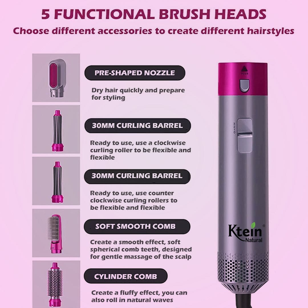 Ktein 5 in 1 Hot Air Styler - Ktein Cosmetics By Ktein Biotech Private Limited