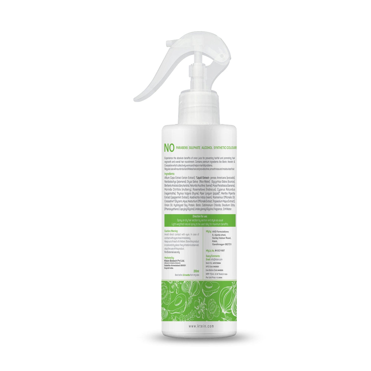 Ktein Natural Hairfall Defence Spray 200ml