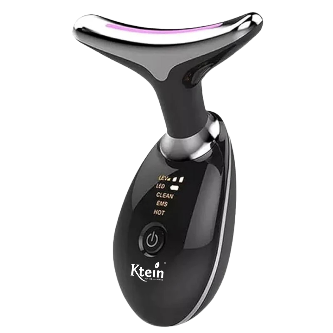 Ktein Wrinkle Remover Machine for Face | Firming Wrinkle Device for Neck & Face | Electric Facial Neck Eye Massage Kit with Red, Blue, & Green Colors for Skin Beauty & Firm Tightening | Reduces Puffiness & Anti-Aging | Face Vibration Massager