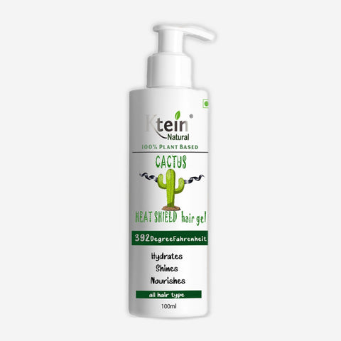100% Plant Based Cactus Heat Shield 392°F Heat Protection Hair Gel