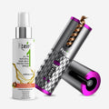 Ktein Curl Pro Hair Styler + 100% Plant-Based Heat Protection Spray 100ML | Shine & Safe Styling Combo