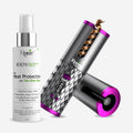 Ktein Curl Pro Hair Styler + 100% Plant-Based Heat Protection Spray 100ML | Shine & Safe Styling Combo