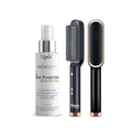 KTEIN Salon-Quality Hair Straightener Brush with Fast Heating and Anti-Scald Technology + 100% Plant-Based Hair Heat Protection Spray for Beautiful, Confident Hair with Extra Shine, - Ktein Cosmetics By Ktein Biotech Private Limited