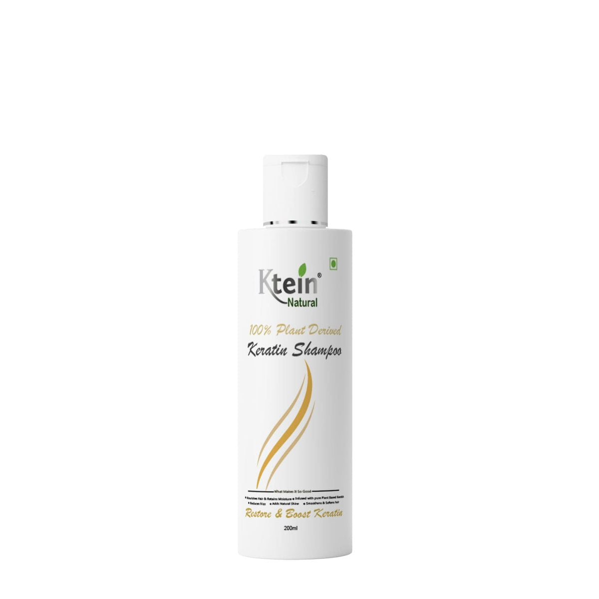 100% Plant Derived Keratin Shampoo & Conditioner Combo - 200ml - Ktein Cosmetics By Ktein Biotech Private Limited