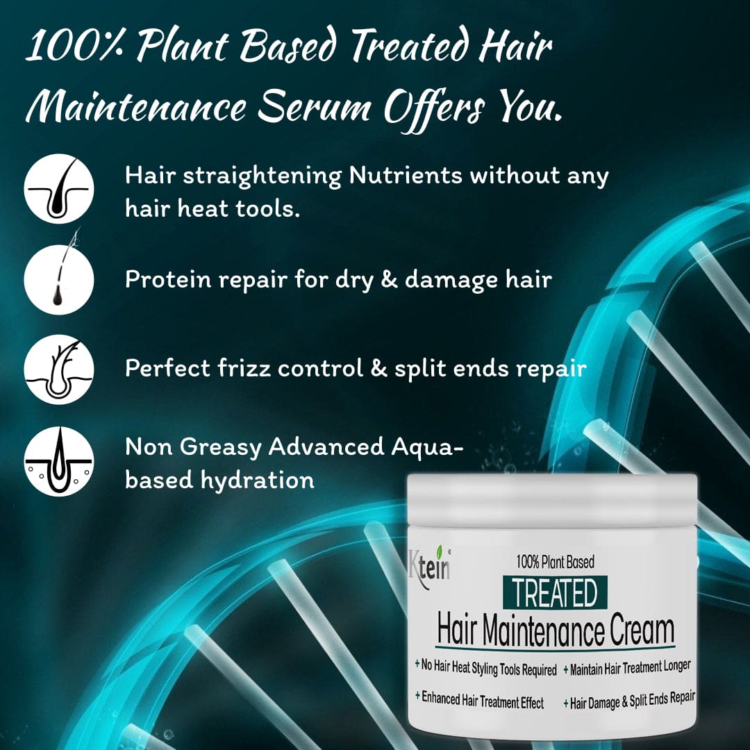 Ktein 100% Plant Based Treated Hair Maintenance Cream Natural - Ktein Cosmetics By Ktein Biotech Private Limited