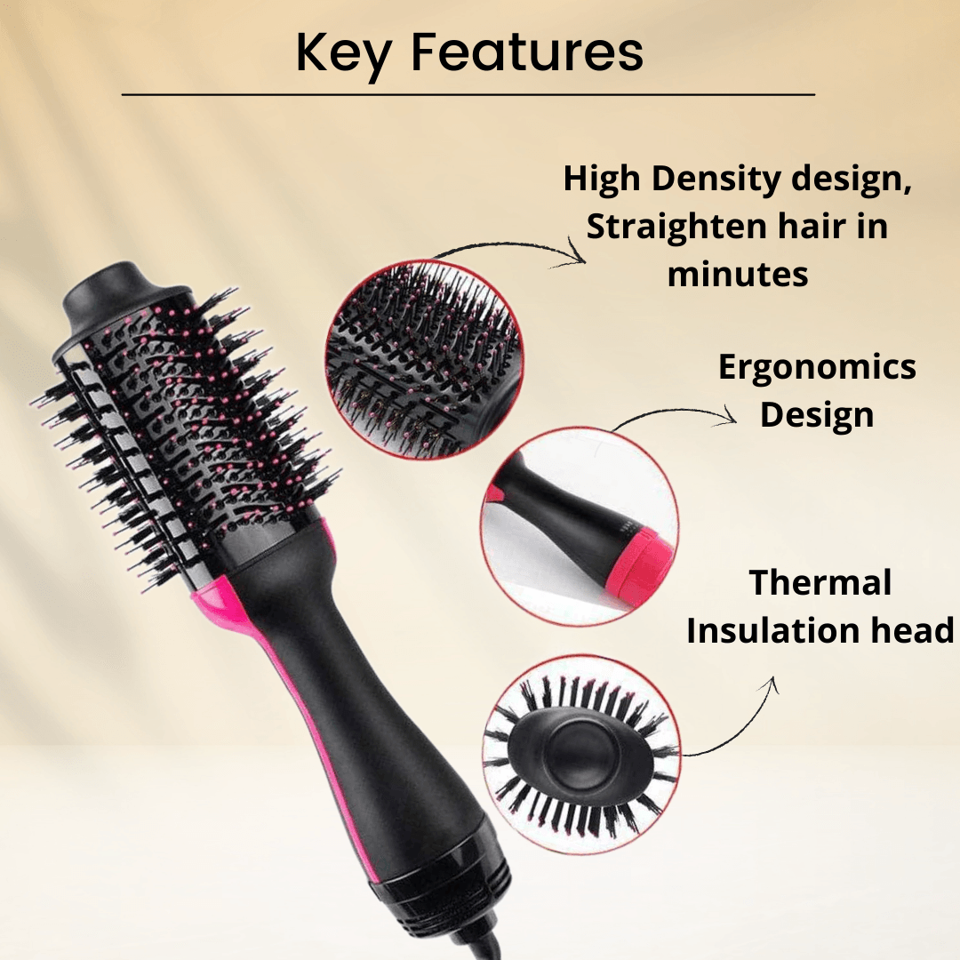 Ktein Hair Brush with All in 1 Heat Protection - Ktein Cosmetics By Nature Redefine Lifestyle