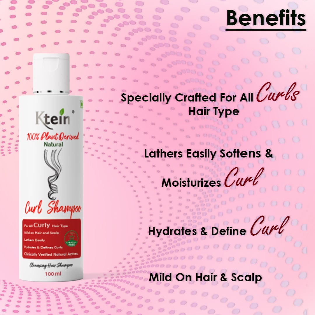 100% Plant Derived Natural Curl Shampoo - 100ml – Ktein Cosmetics