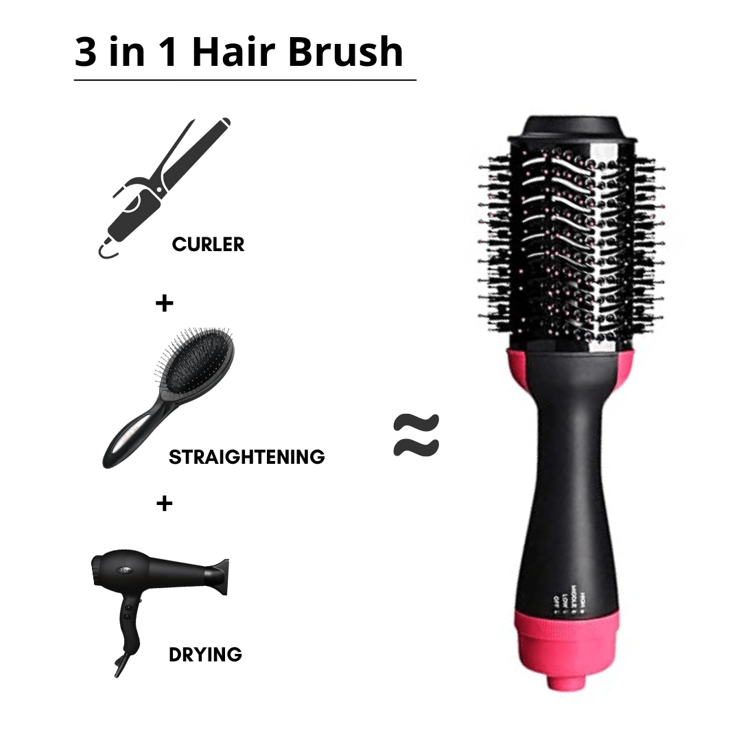Ktein 3 in 1 professional hair brush - Ktein Cosmetics By Nature Redefine Lifestyle