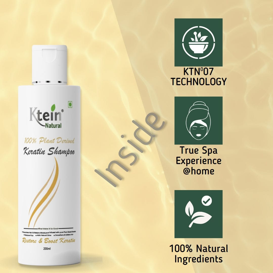 100% Plant Derived Keratin Shampoo - 100ml – Ktein Cosmetics By Ktein ...