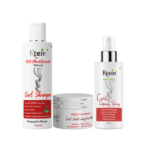 Ktein Curl Combo | Curl Regime Pack (100% Plant Derived) - Ktein Cosmetics By Ktein Biotech Private Limited