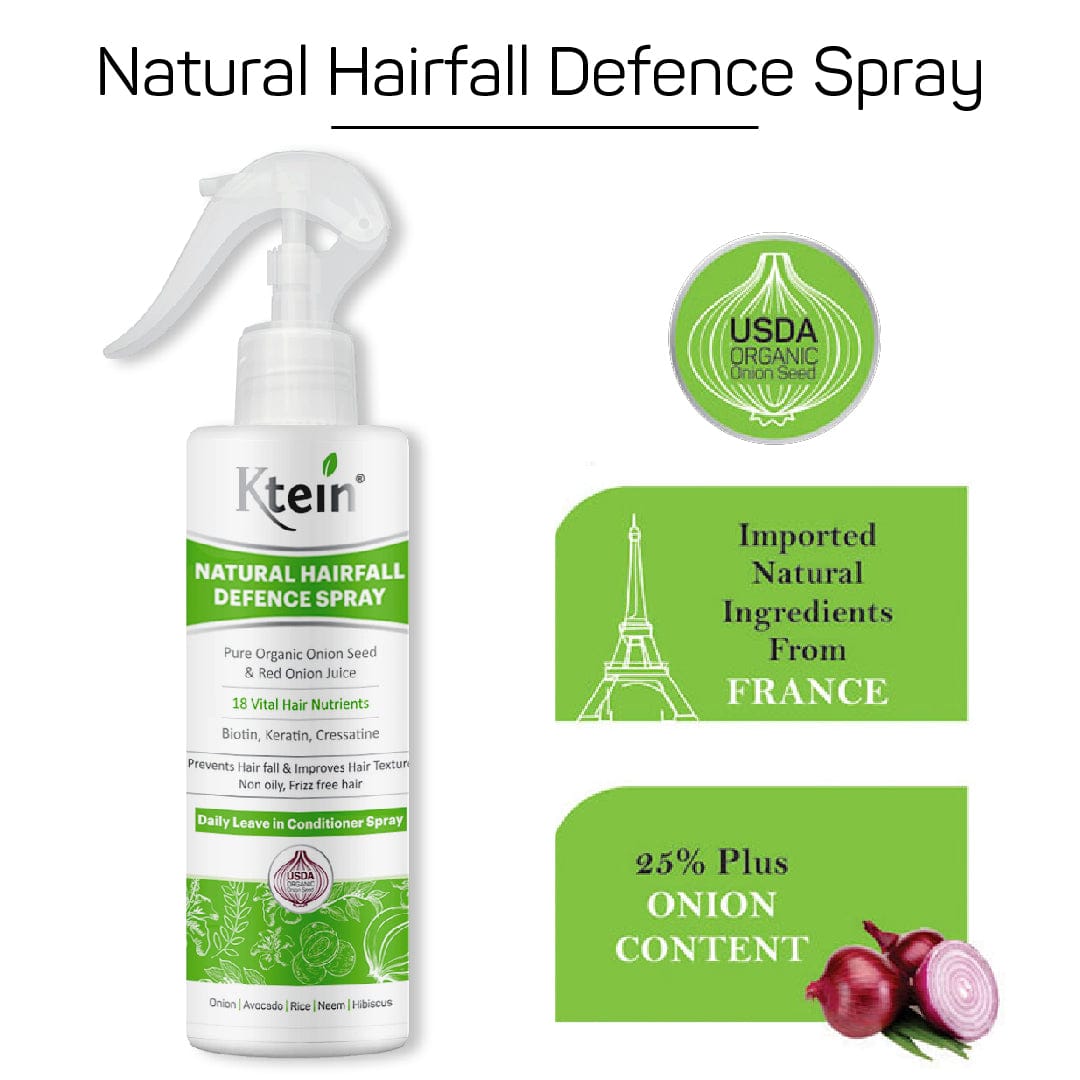 Ktein Natural Hairfall Defence Spray 200ml - Ktein Cosmetics - Essence Of Natural Hair Care Products